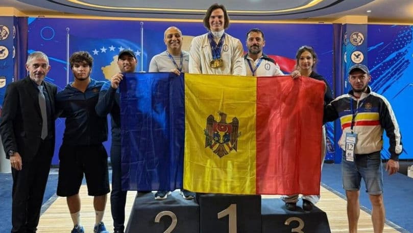 Alexandr Baldji, campion european U20 la haltere, cu record european: 347 de kilograme la total